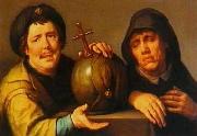 Cornelisz van Haarlem Heraclitus and Democritus china oil painting artist